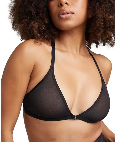 Negative Sieve Racerback Bra In Black
