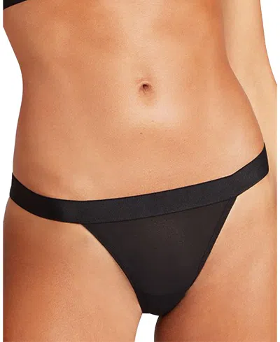 Negative Sieve Thong In Black