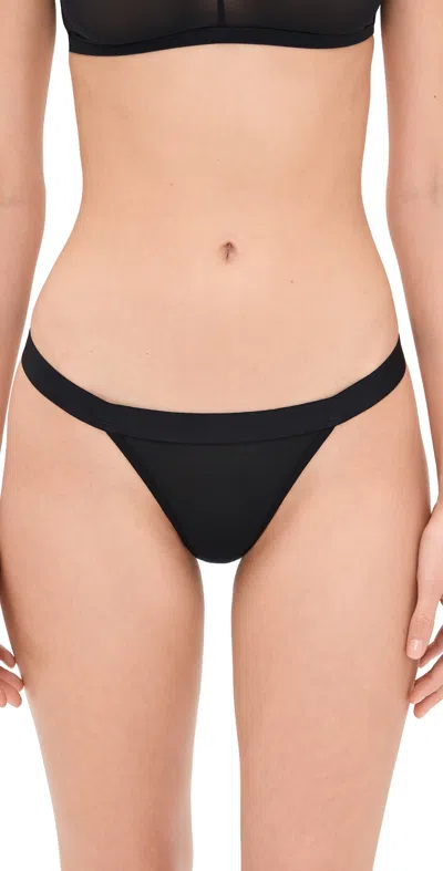 Negative Sieve Thong Black