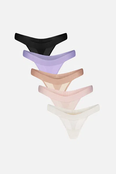 Negative Sieve Thong In Pirouette (pack) In Multi