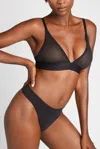 Negative Sieve Triangle Bra In Black
