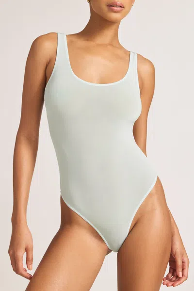 Negative Slink Tank Bodysuit In Mist In Multi