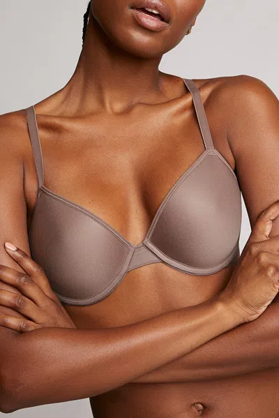 Negative Stealth Mode Demi Bra In Haze In Neutral