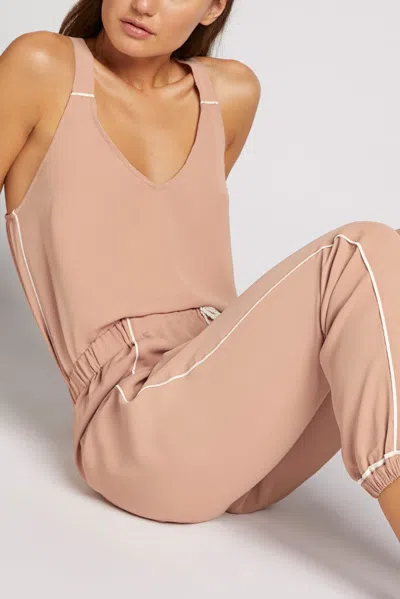 Negative Supreme Jogger Pant In Buff In Pink