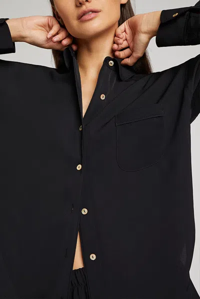 Negative Supreme Shirt In Black In Multi