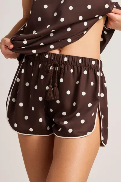Negative Supreme Short In Espresso Dot In Brown