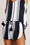 Negative Supreme Short In Midnight Stripe In Black