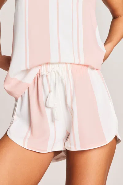 Negative Supreme Short In Shell Stripe In Pink