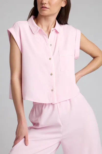 Negative Supreme Short Sleeve Shirt In Babe In Pink