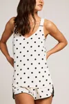 Negative Supreme Tank In Black Dot In Multi