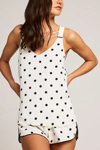Negative Supreme Tank In Black Dot In Multi