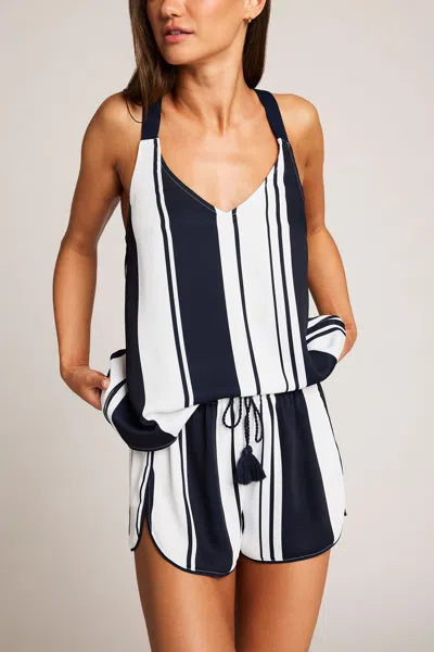 Negative Supreme Tank In Midnight Stripe