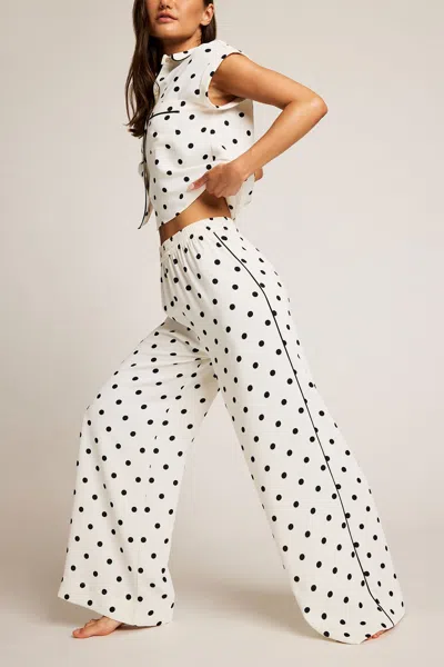 Negative Supreme Track Pant In Black Dot In Multi