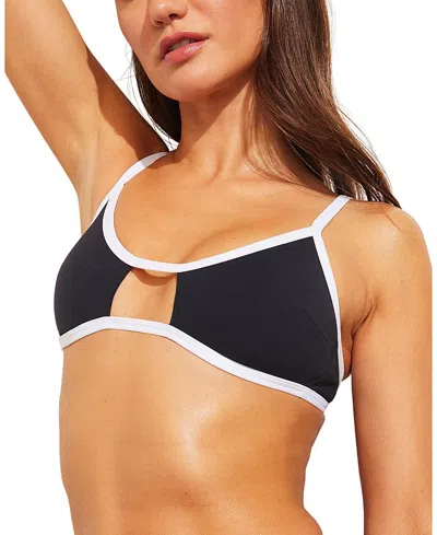 Negative Swim Cutout Top In Black