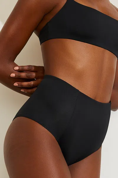 Negative Swim High Rise Bottom In Black
