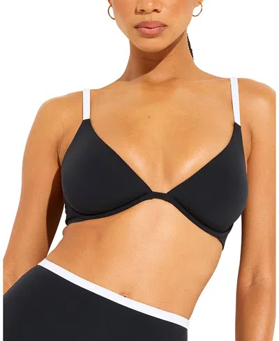 Negative Swim Plunge Top In Black