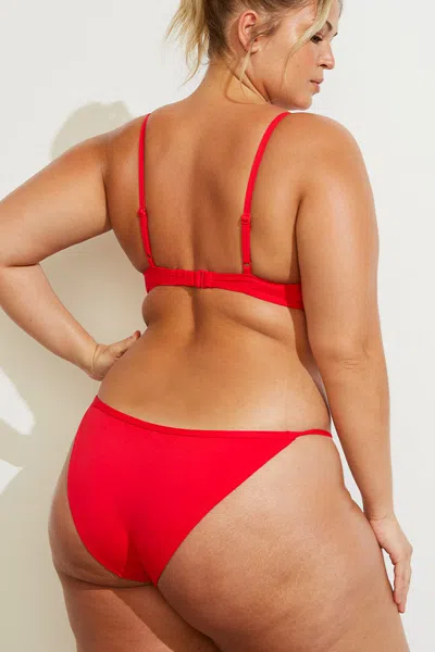Negative Swim String Bikini In Cherry In Red