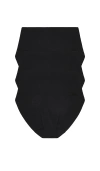 Negative Underwear Base High Rise Brief 3-pack In Black