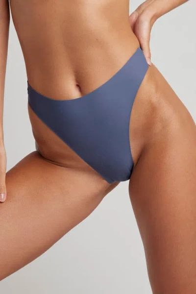Negative Underwear Base High Thong In Blue