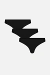 Negative Underwear Base Low Thong In Black