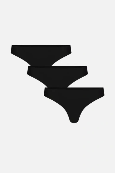 Negative Underwear Base Low Thong In Black