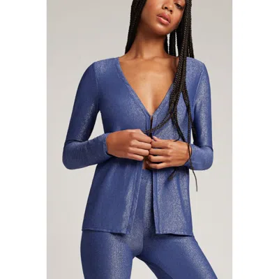 Negative Underwear Disco Open Cardi In Navy