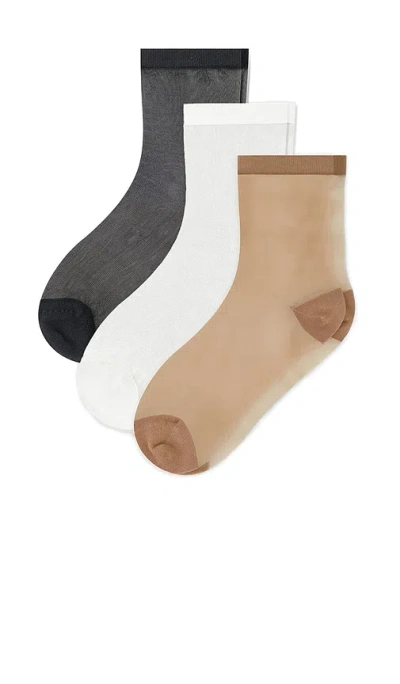 Negative Underwear Fancy Mesh Sock 3 Pack In Multi