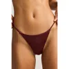Negative Underwear Glacé String Thong In Burgundy