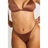 Negative Underwear Glacé String Thong In Brown