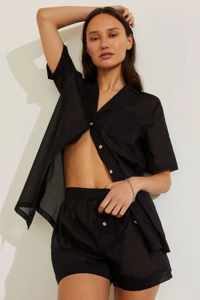 Negative Underwear Island Short Sleeve Shirt In Black