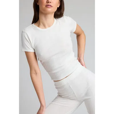 Negative Underwear Pointelle Baby Tee In White