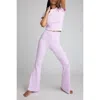 Negative Underwear Pointelle Flare Pant In Lilac