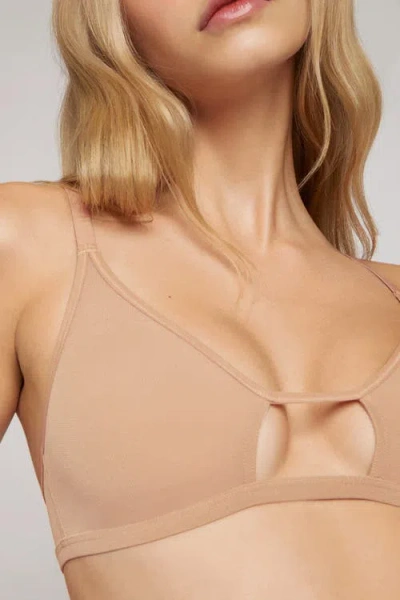 Negative Underwear Sieve Cutout Bra In Buff
