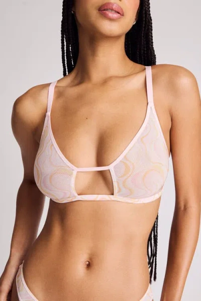 Negative Underwear Sieve Cutout Bra In Pink