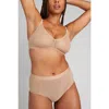 Negative Underwear Sieve Non-wire Bra In Buff
