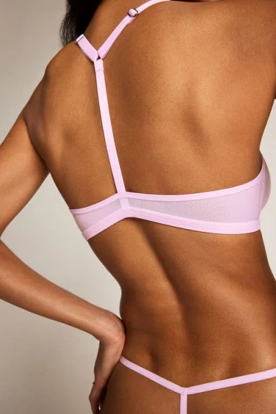 Negative Underwear Sieve Racerback Bra In Neutral