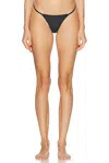 Negative Underwear Sieve String Thong In Black