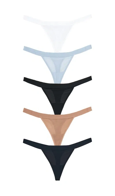 Negative Underwear Sieve Thong (5-pack) In Multi