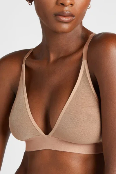 Negative Underwear Sieve Triangle Bra In Neutral