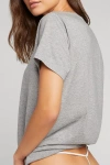 Negative Underwear Uniform Crew Tee In Heather Grey