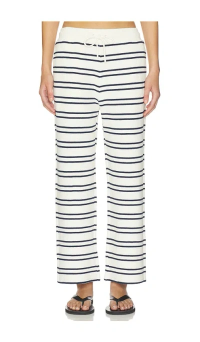 Negative Underwear Waffle Knit Cropped Pant In Multi