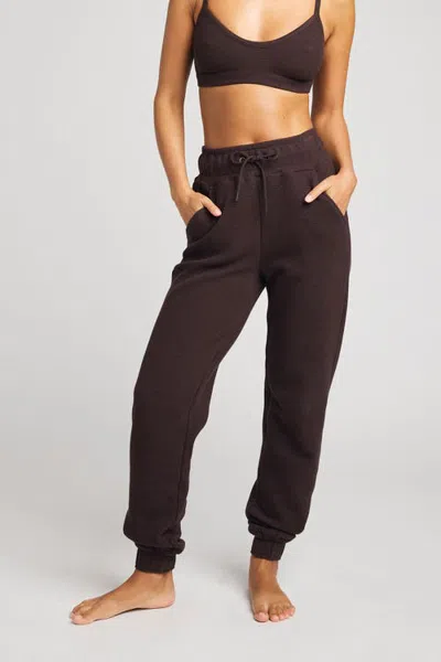 Negative Underwear Waffle Knit Jogger In Brown