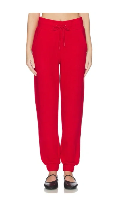 Negative Underwear Waffle Knit Jogger In Red