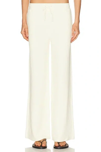Negative Underwear Waffle Knit Track Pant In White