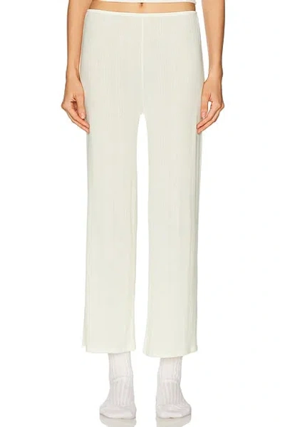 Negative Underwear Whipped Cropped Pant In White