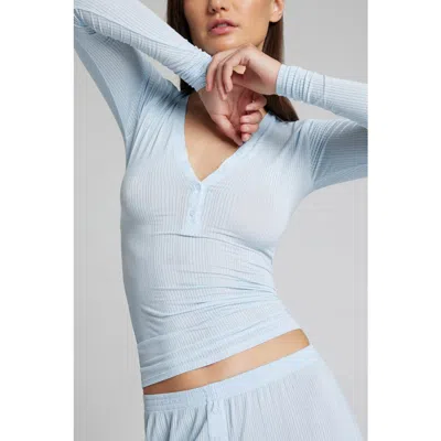 Negative Underwear Whipped Henley In Blue