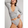 Negative Underwear Whipped Henley In Gray