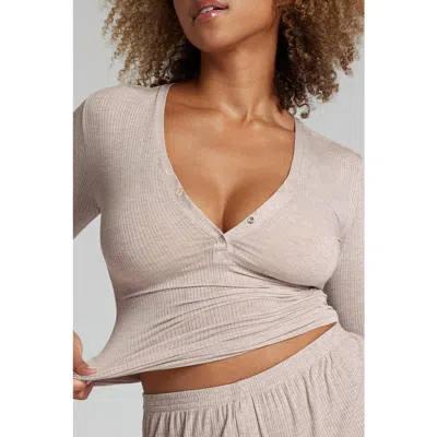 Negative Underwear Whipped Henley In Gray