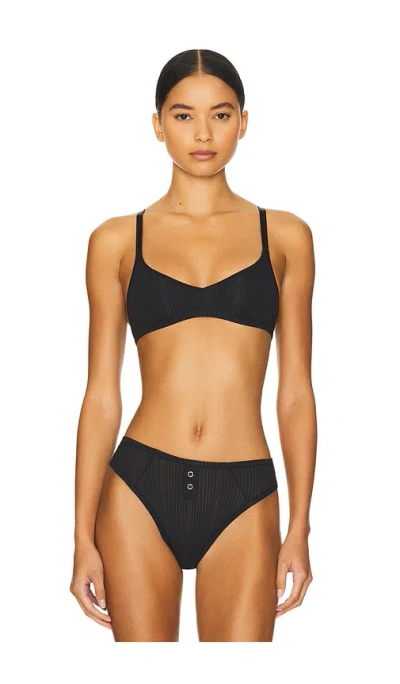 Negative Underwear Whipped Non-wire Bra In Black