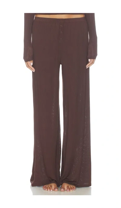 Negative Underwear Whipped Track Pant In Brown